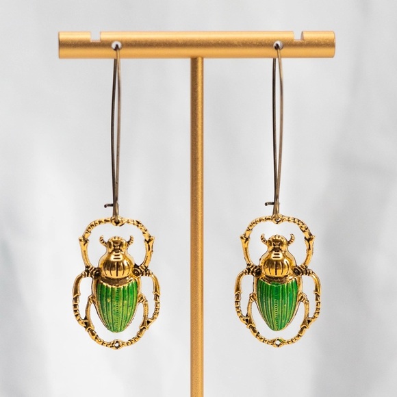 Anthropologie Jewelry - ✨Anthropologie Bitela Beetle Drop Earrings